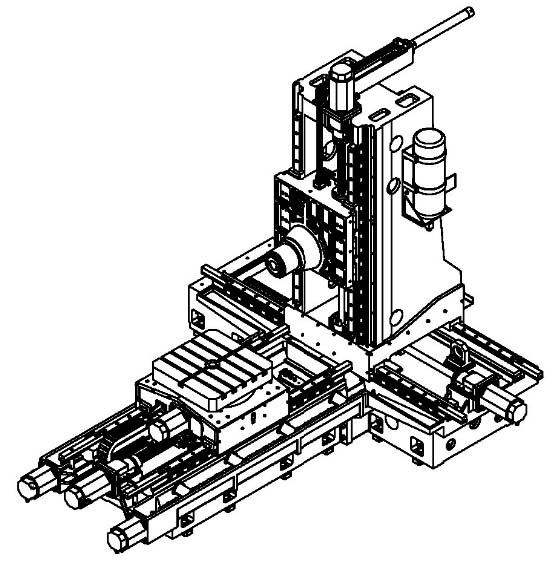 臥式加工中心 單工作臺(tái)系列